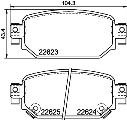 Klocki hamulcowe HELLA 8DB 355 039-141
