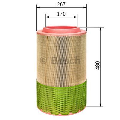 Filtr powietrza BOSCH F 026 400 249