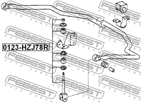 Łącznik stabilizatora FEBEST 0123-HZJ78R