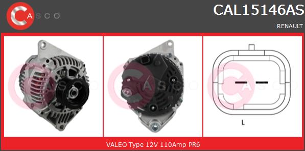 Alternator CASCO CAL15146AS