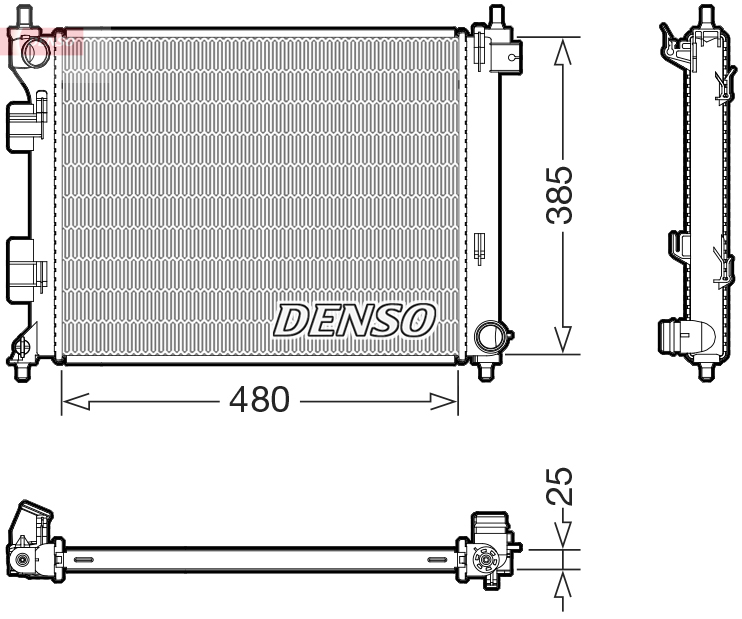 Chłodnica, układ chłodzenia silnika DENSO DRM41034