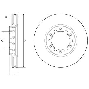 Tarcza hamulcowa DELPHI BG9179