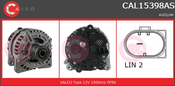 Alternator CASCO CAL15398AS