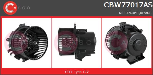 Wentylator wnętrza CASCO CBW77017AS