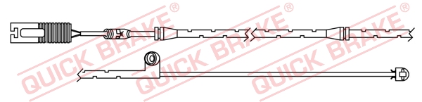 Czujnik zużycia klocków QUICK BRAKE WS 0244 A