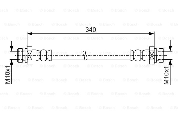 Przewód hamulcowy elastyczny BOSCH 1 987 481 A18