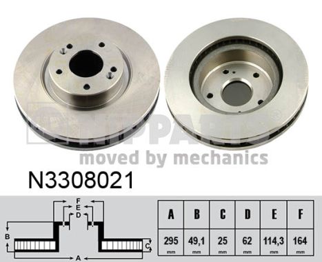 Tarcza hamulcowa NIPPARTS N3308021