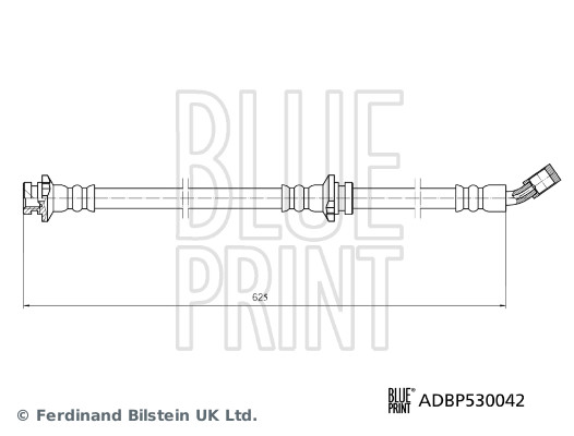 Przewód hamulcowy elastyczny BLUE PRINT ADBP530042