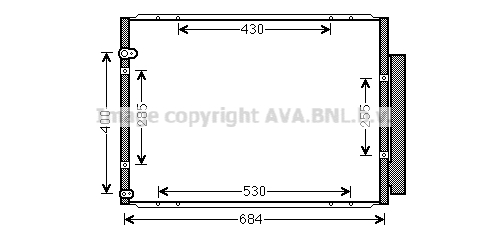 Skraplacz klimatyzacji AVA QUALITY COOLING TO5574D