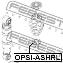 Sprężyna talerzowa FEBEST OPSI-ASHRL