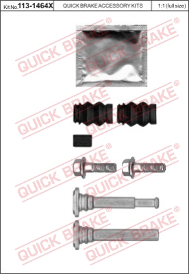 Zestaw tulei prowadzących zacisk hamulca QUICK BRAKE 113-1464X