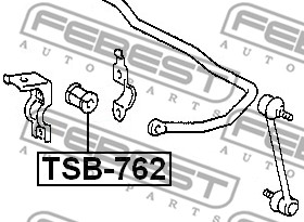 Guma stabilizatora FEBEST TSB-762