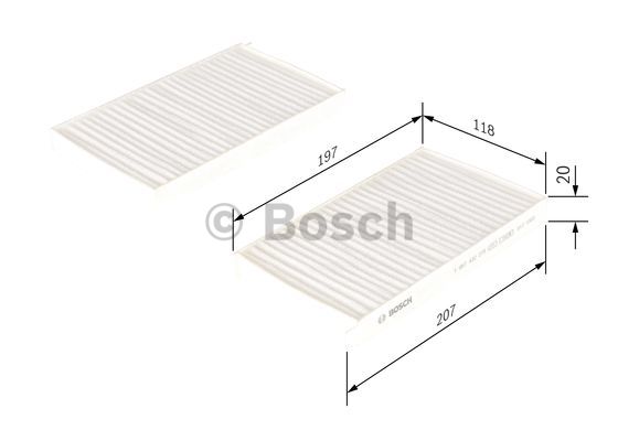 Filtr kabinowy BOSCH 1 987 432 278