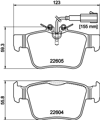 Klocki hamulcowe HELLA 8DB 355 025-881