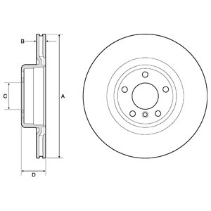 Tarcza hamulcowa DELPHI BG4755C