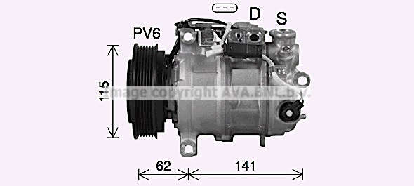 Kompresor klimatyzacji AVA QUALITY COOLING MSAK737