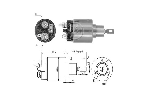 Elektromagnes rozrusznika ERA ZM873