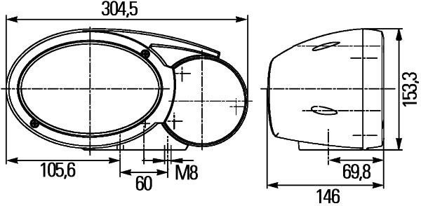 Reflektor HELLA 1EB 996 167-031
