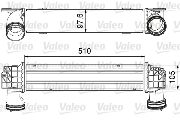 Chłodnica powietrza intercooler VALEO 818664