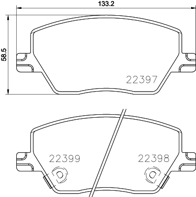 Klocki hamulcowe HELLA 8DB 355 025-111