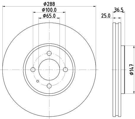 Tarcza hamulcowa HELLA 8DD 355 131-991