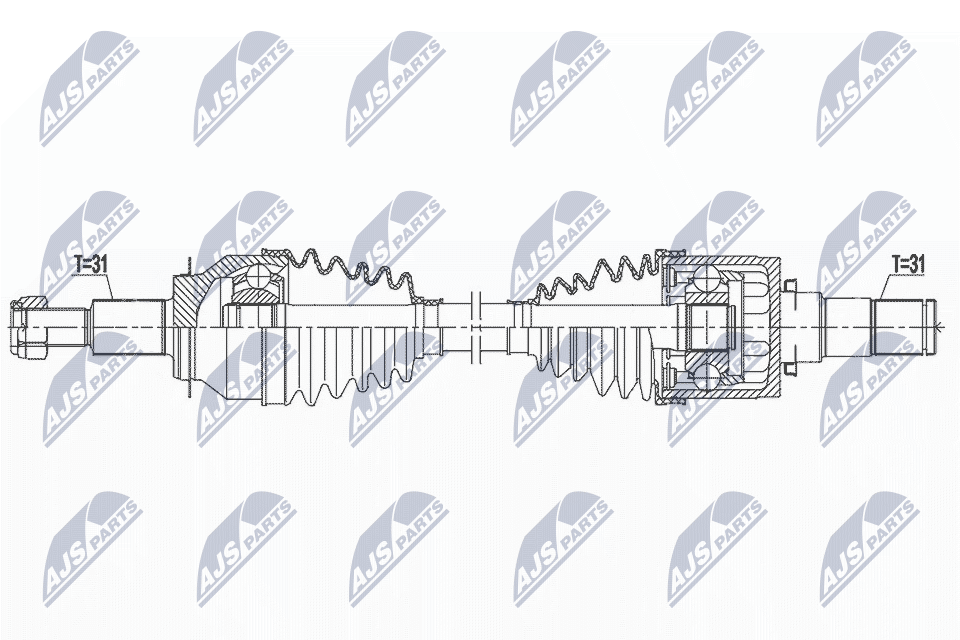 Wał napędowy NTY NPW-MZ-080