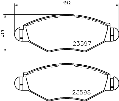 Klocki hamulcowe HELLA 8DB 355 009-411
