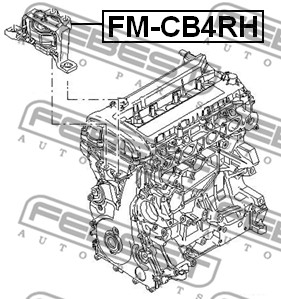 Poduszka silnika FEBEST FM-CB4RH