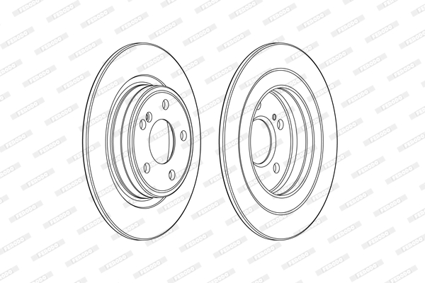 Tarcza hamulcowa FERODO DDF2486C