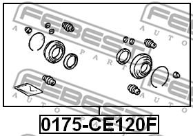 Zestaw naprawczy zacisku FEBEST 0175-CE120F