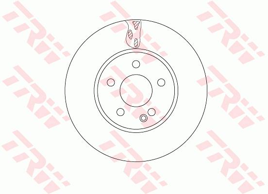 Tarcza hamulcowa TRW DF6745S