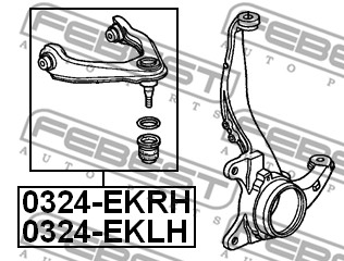 Wahacz zawieszenia koła FEBEST 0324-EKRH