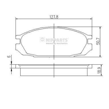 Klocki hamulcowe NIPPARTS J3611032