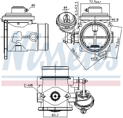 Zawór EGR NISSENS 98301