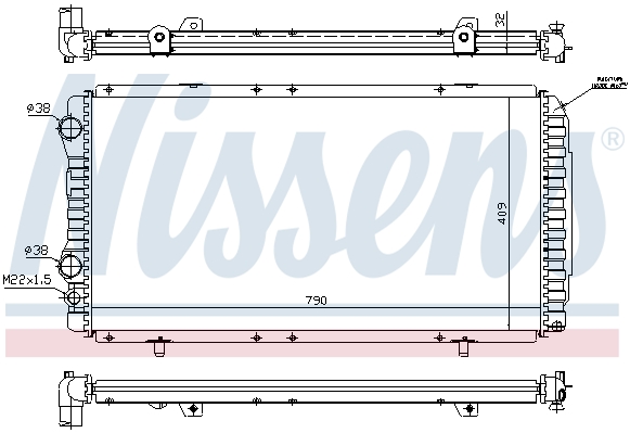 Chłodnica NISSENS 61390