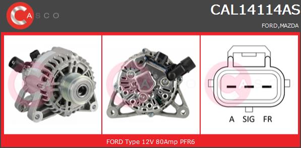 Alternator CASCO CAL14114AS