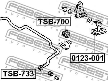 Łącznik stabilizatora FEBEST 0123-001