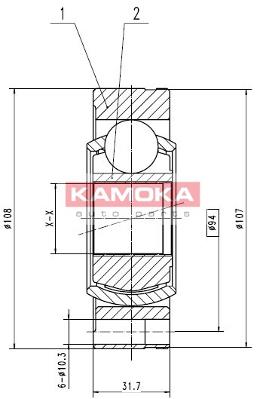 Przegub KAMOKA 8738