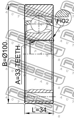 Przegub FEBEST 2311-5021