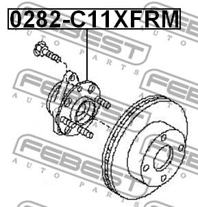 Piasta koła FEBEST 0282-C11XFRM