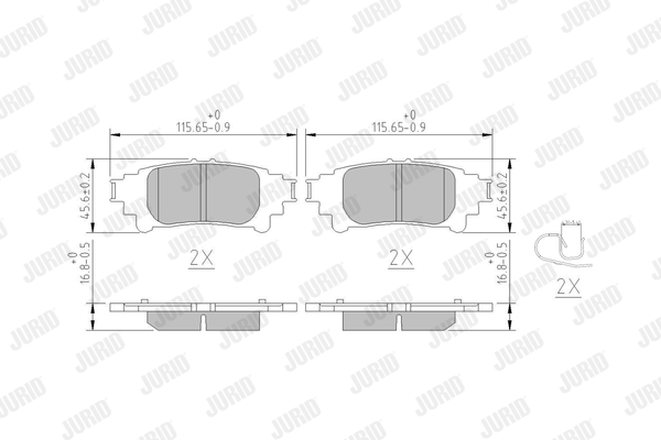 Klocki hamulcowe JURID 573973J