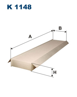 Filtr kabinowy FILTRON K 1148