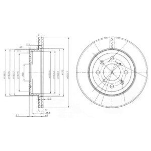 Tarcza hamulcowa DELPHI BG3884