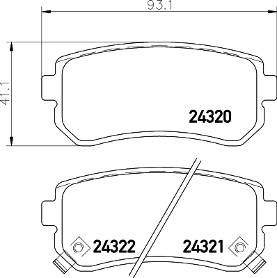Klocki hamulcowe HELLA 8DB 355 006-961