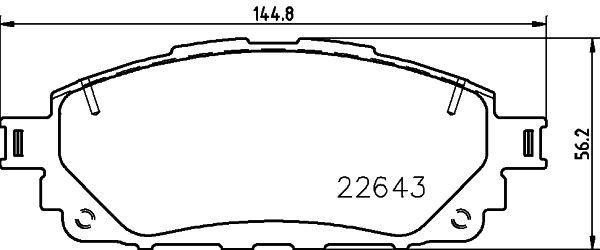 Klocki hamulcowe HELLA 8DB 355 032-961