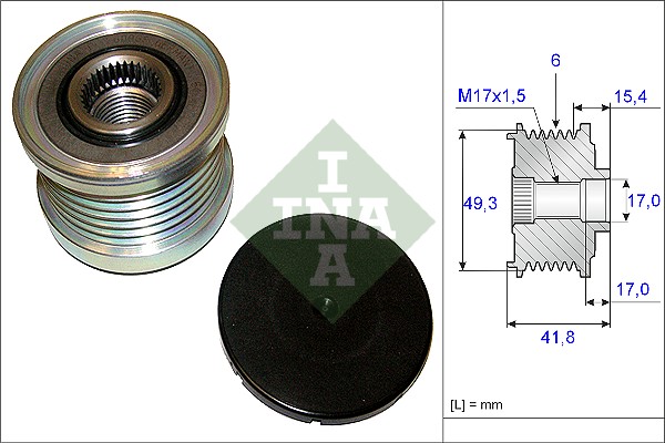 Sprzęgło alternatora INA 535 0193 10