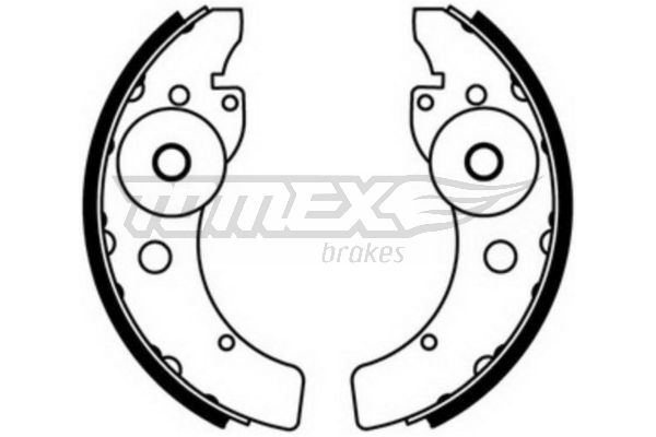 Zestaw szczęk hamulcowych TOMEX BRAKES TX 23-46
