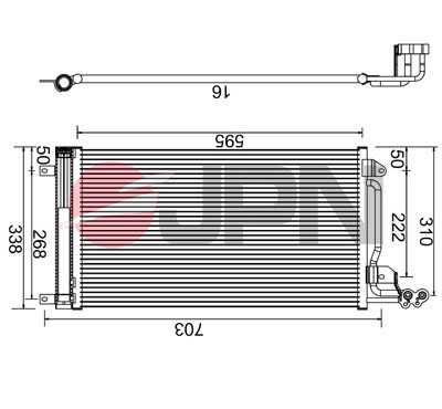 Skraplacz klimatyzacji JPN 60C9144-JPN