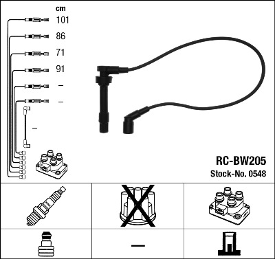 Przewody zapłonowe NGK 0548