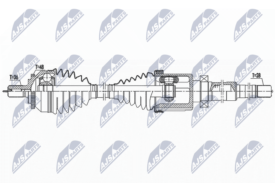 Wał napędowy NTY NPW-VV-142